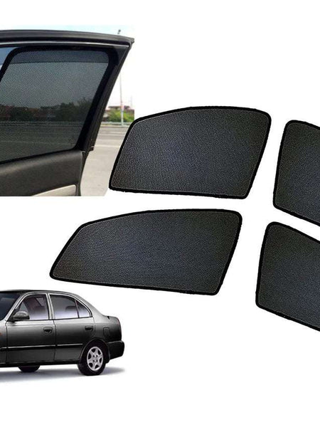 Z-Black Window Plug-in Half Sun Shades Car Curtains