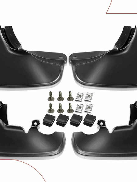 Wonlite Set of 4PCS Mud Flaps Splash Guards Mudguards Mudflaps with Hardware  accessories for Mahindra