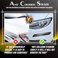 Car Body Corner Bumper Guard Protector Anti-Scratch Sticker Rubber Front Bumper Protector Guard Strips (Universal for All Cars)(Set of 4pcs)