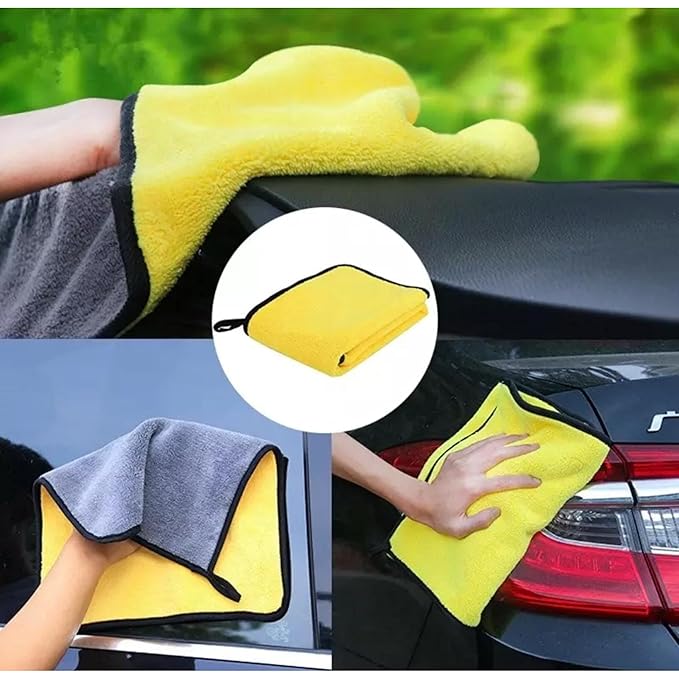 Microfiber Towel for Car Cleaning 500 GSM 40x40 (Assorted Colours)