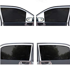 Z-Black Window Plug-in Half Sun Shades Car Curtains