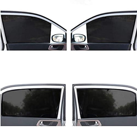 Z-Black Window Plug-in Half Sun Shades Car Curtains