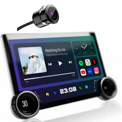 DUAL KNOB CAR ANDROID with carplay 4+64GB with free AHD CAR camera