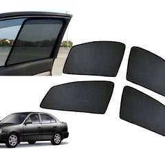 Z-Black Window Plug-in Half Sun Shades Car Curtains
