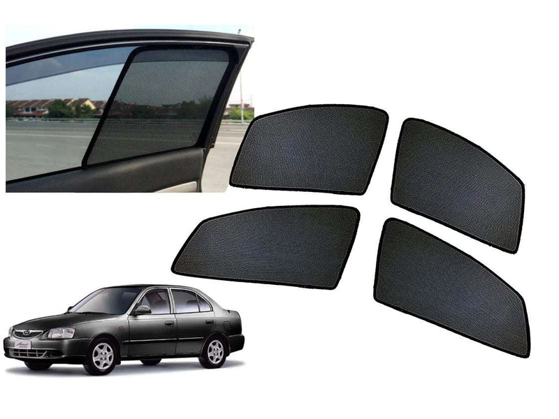 Z-Black Window Plug-in Half Sun Shades Car Curtains