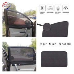 Z-Black Window Plug-in Half Sun Shades Car Curtains